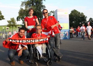 Fans freuen sich auf das Spiel Österreich - Polen